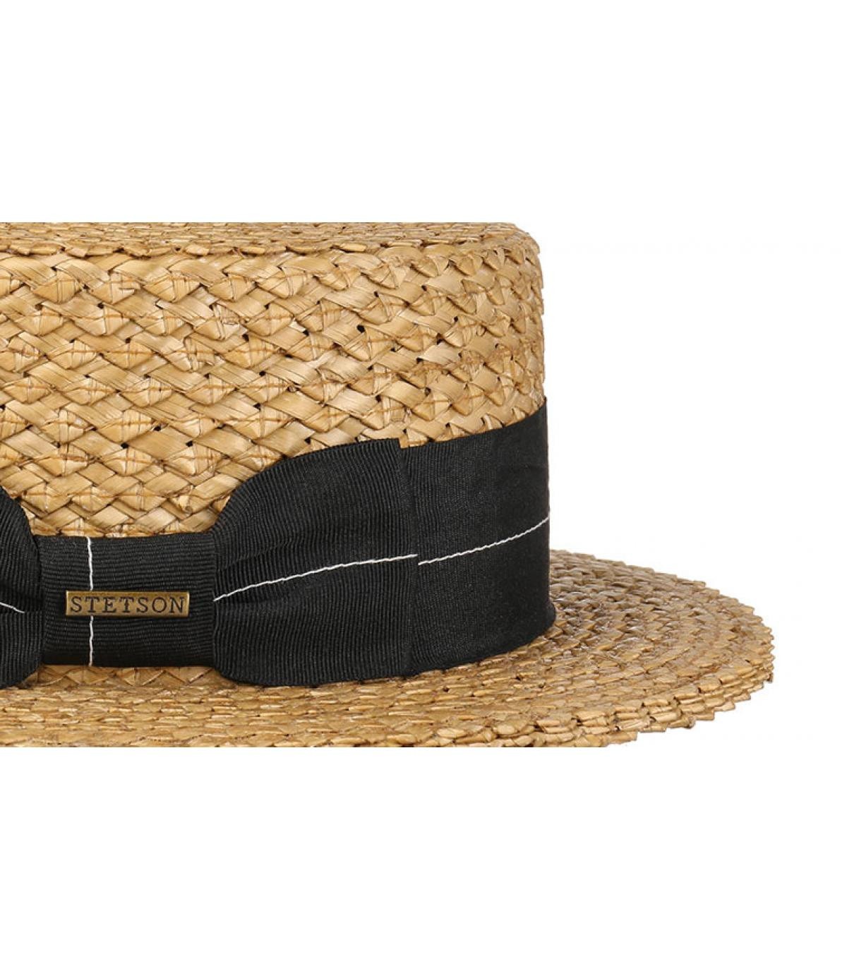 Stetson straw boater hat